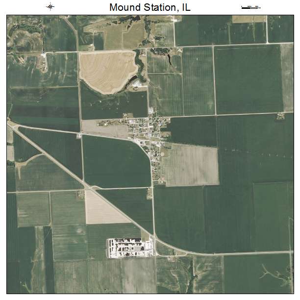 Mound Station, IL air photo map