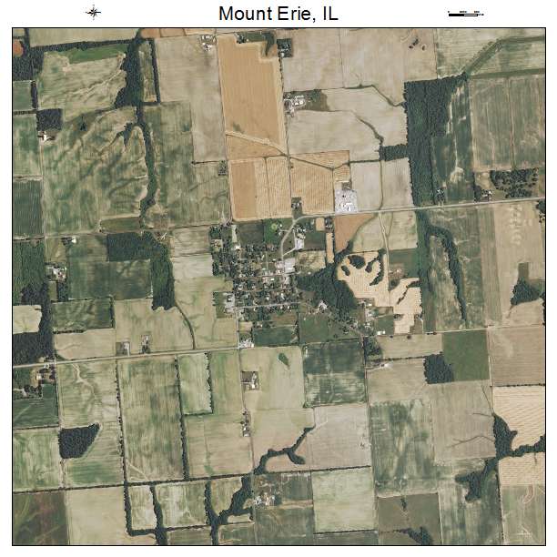 Mount Erie, IL air photo map