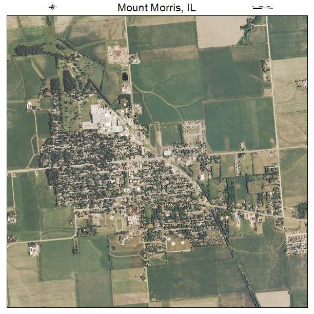 Mount Morris, IL air photo map
