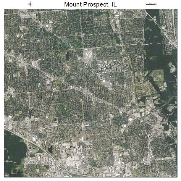 Mount Prospect, IL air photo map
