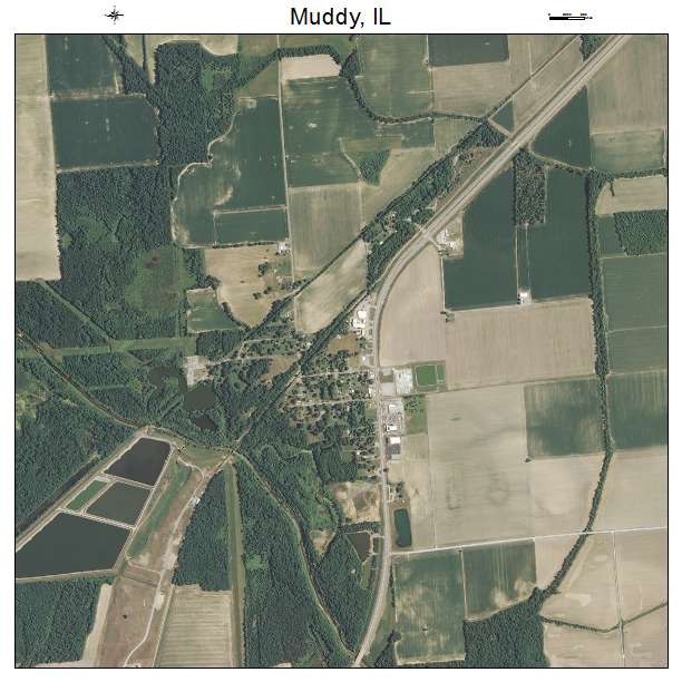 Muddy, IL air photo map