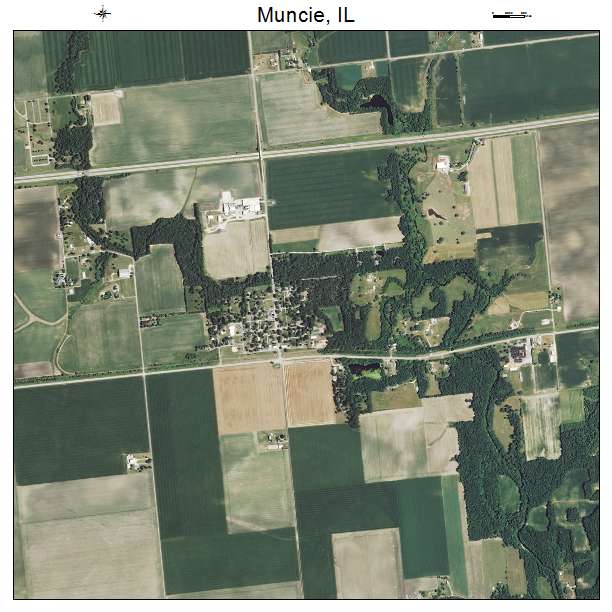 Muncie, IL air photo map