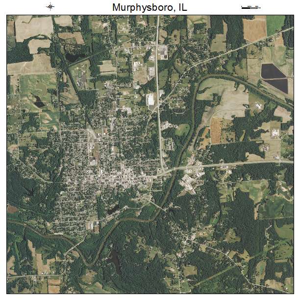 Murphysboro, IL air photo map