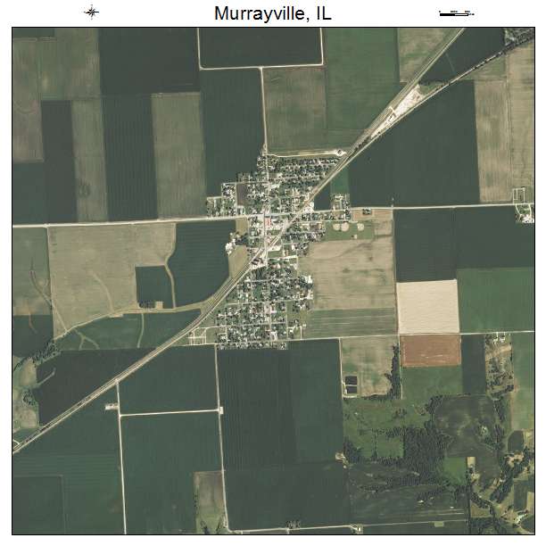 Murrayville, IL air photo map