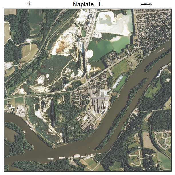 Naplate, IL air photo map