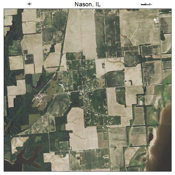 Nason, IL air photo map