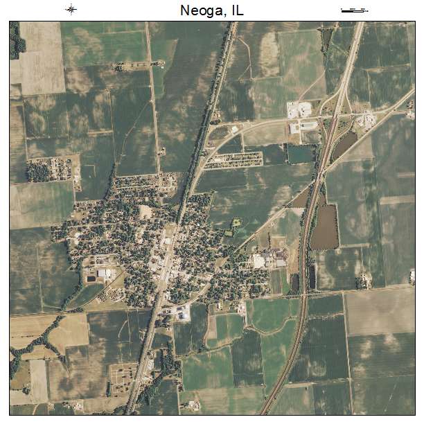 Neoga, IL air photo map