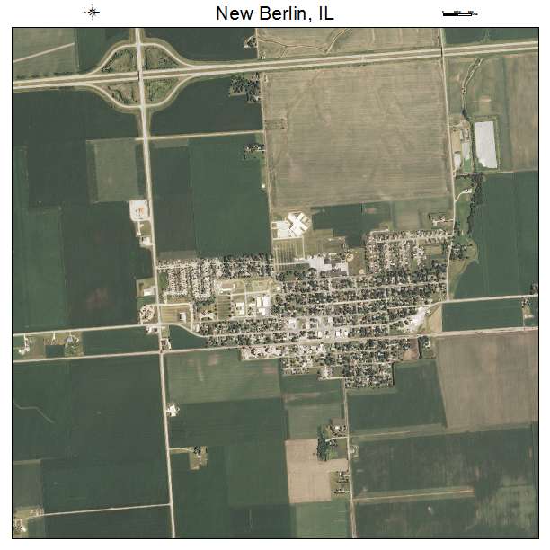 New Berlin, IL air photo map