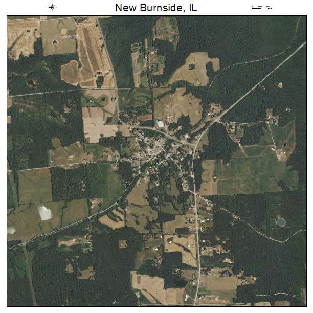 New Burnside, IL air photo map