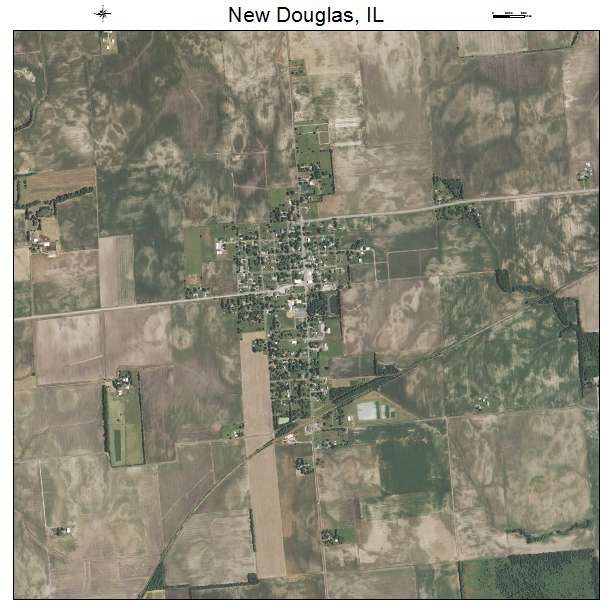 New Douglas, IL air photo map