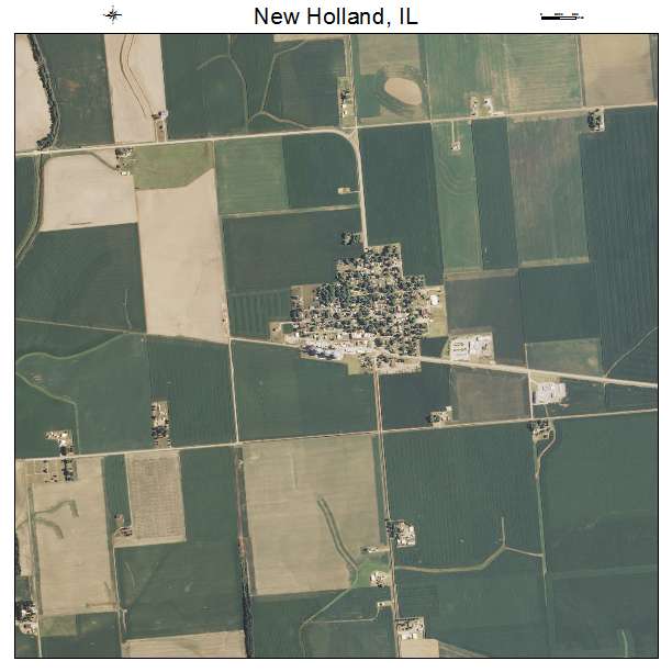New Holland, IL air photo map