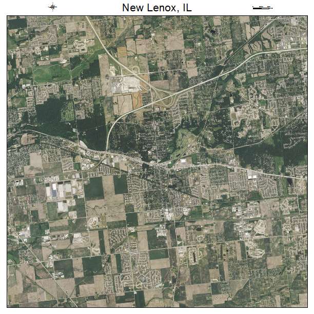 New Lenox, IL air photo map