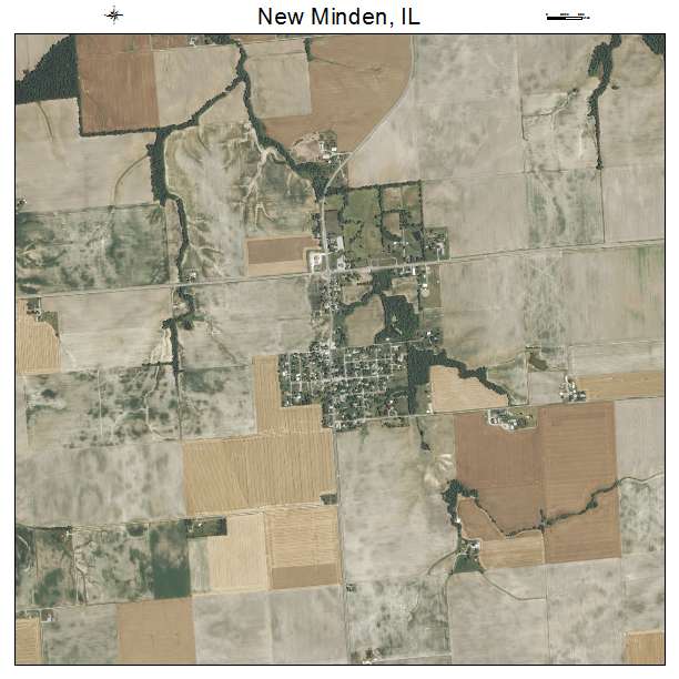 New Minden, IL air photo map