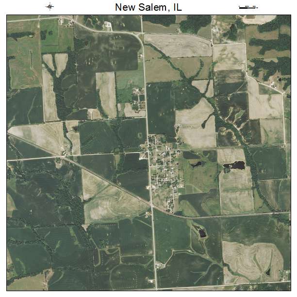 New Salem, IL air photo map