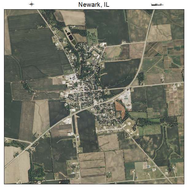Newark, IL air photo map