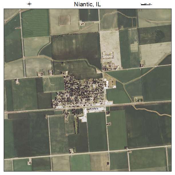 Niantic, IL air photo map
