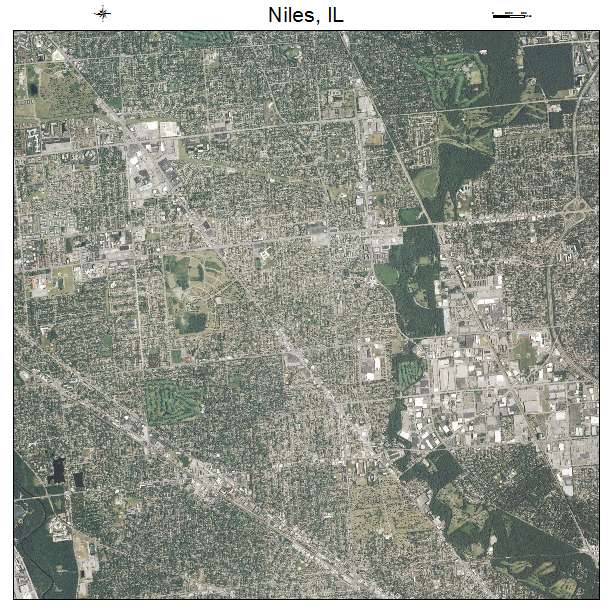 Niles, IL air photo map