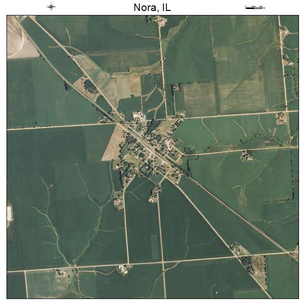 Nora, IL air photo map