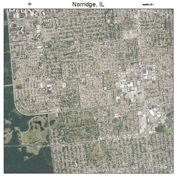 Norridge, IL air photo map