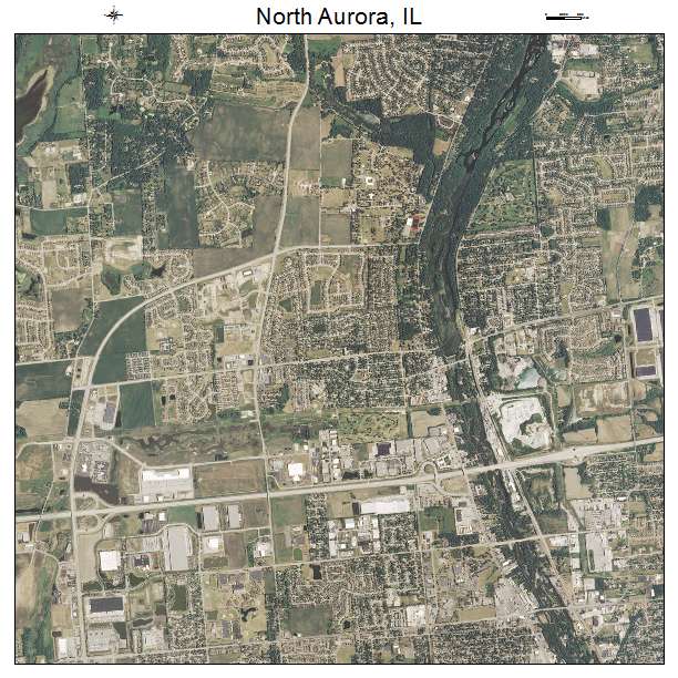 North Aurora, IL air photo map