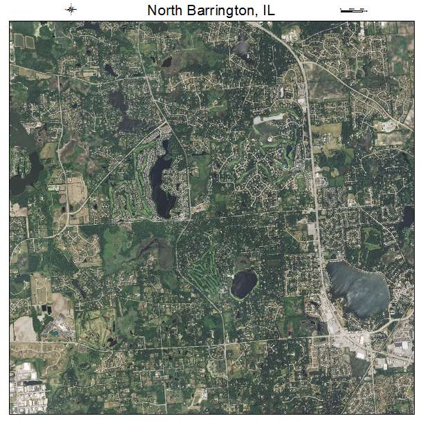 North Barrington, IL air photo map