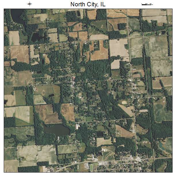 North City, IL air photo map