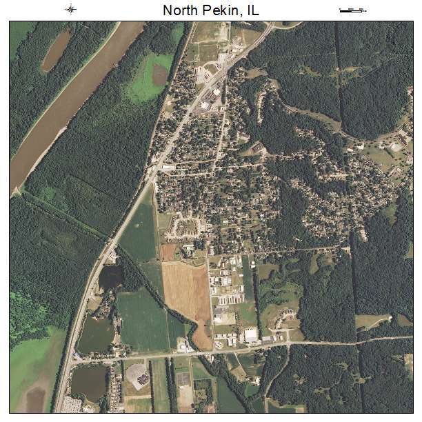 North Pekin, IL air photo map