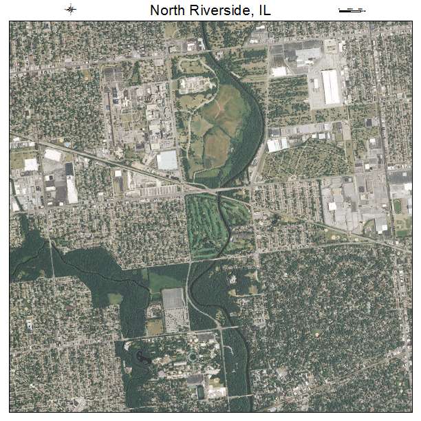 North Riverside, IL air photo map