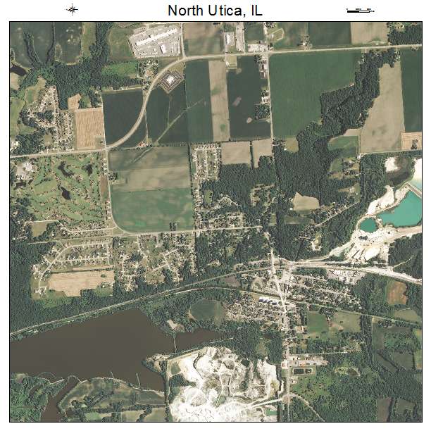 North Utica, IL air photo map