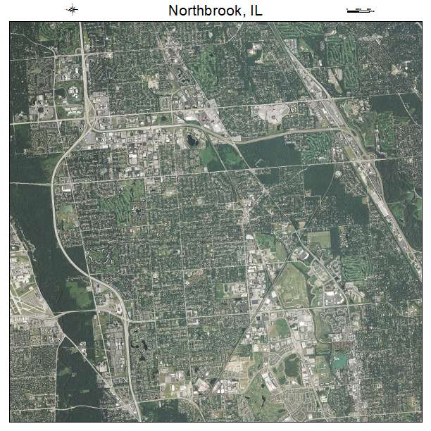 Northbrook, IL air photo map