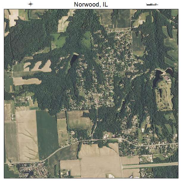 Norwood, IL air photo map