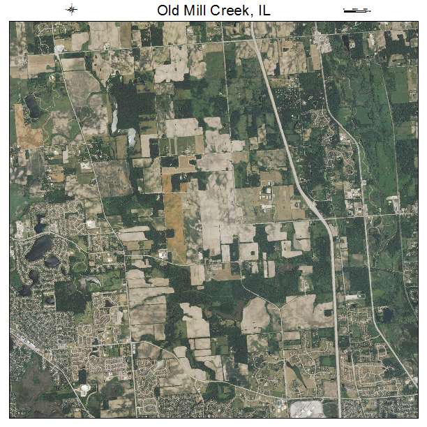 Old Mill Creek, IL air photo map