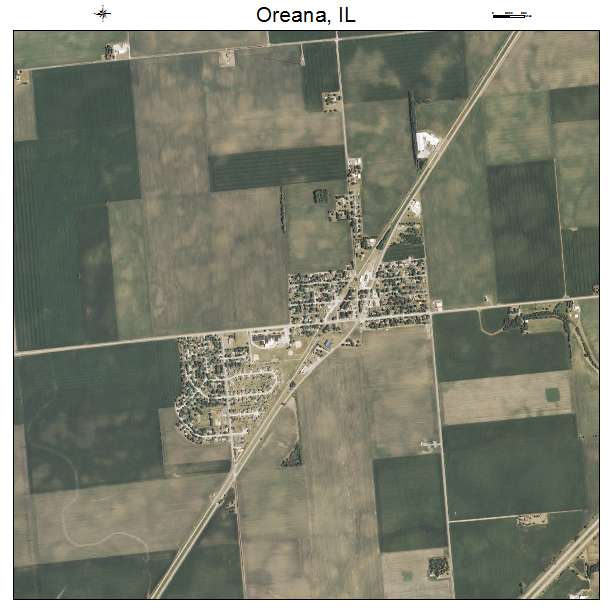 Oreana, IL air photo map
