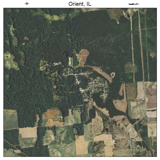 Orient, IL air photo map