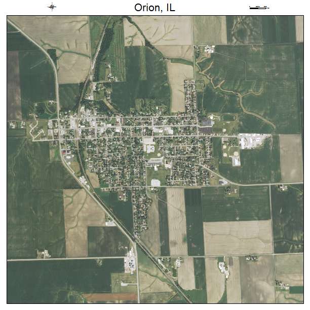 Aerial Photography Map of Orion, IL Illinois