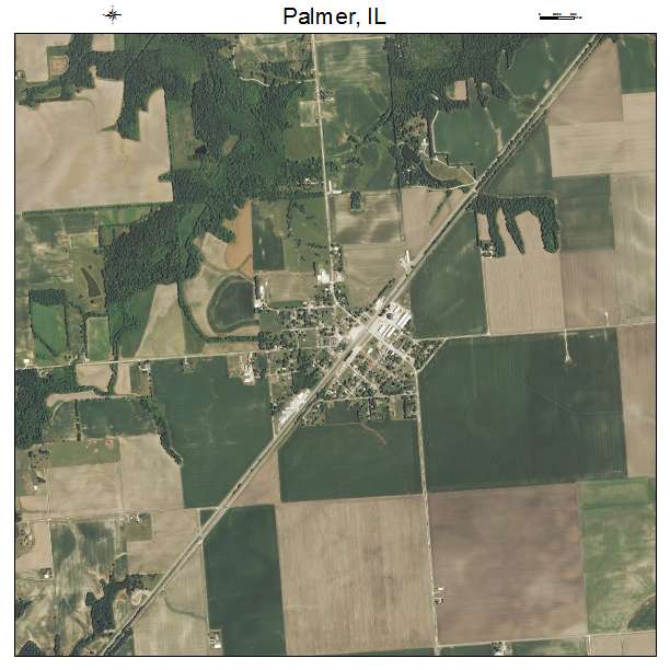Palmer, IL air photo map