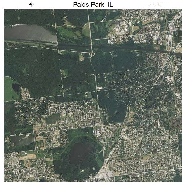 Palos Park, IL air photo map