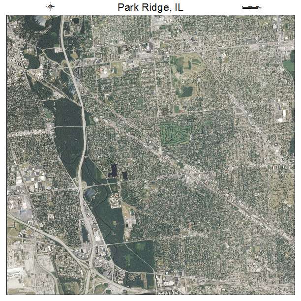 Park Ridge, IL air photo map