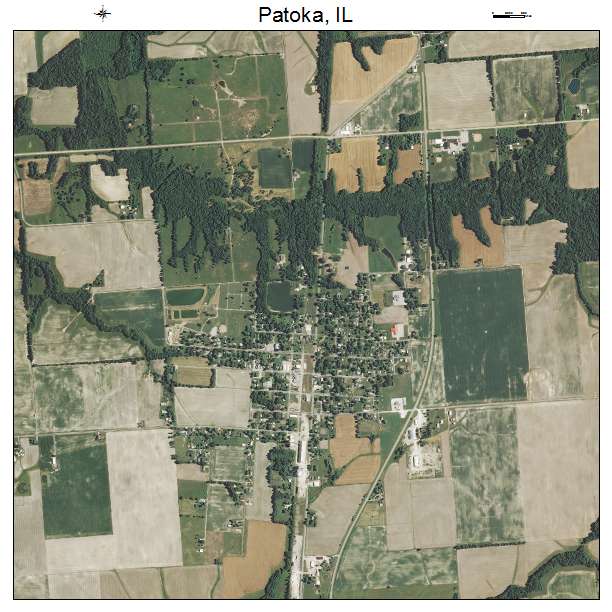 Patoka, IL air photo map