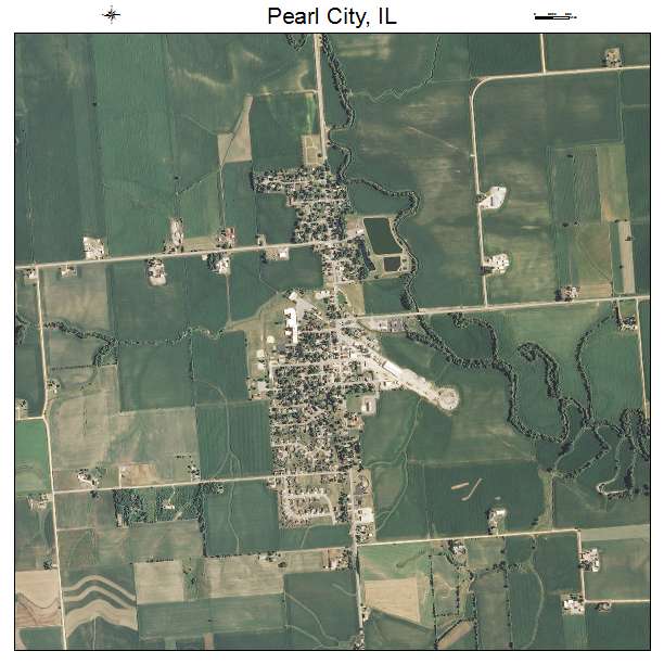 Pearl City, IL air photo map