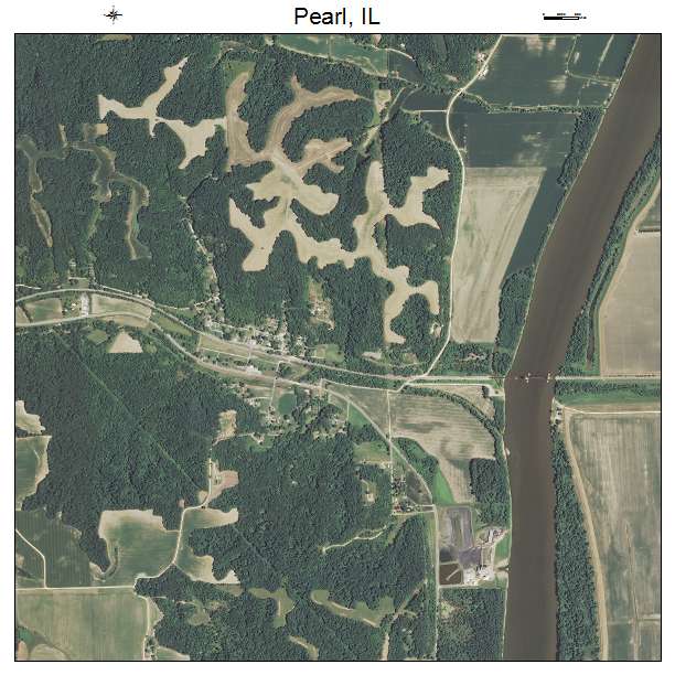 Pearl, IL air photo map