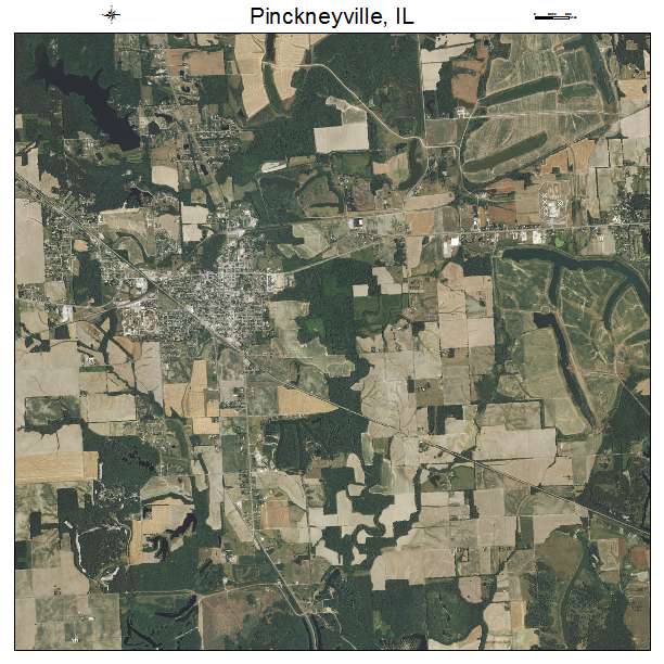 Pinckneyville, IL air photo map