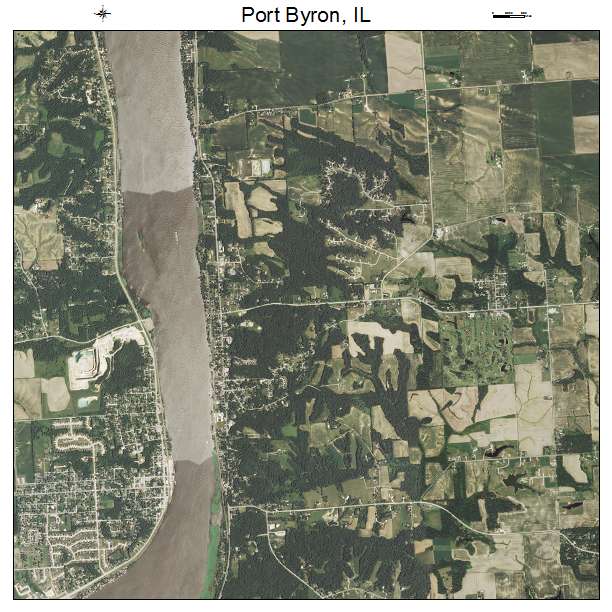 Port Byron, IL air photo map