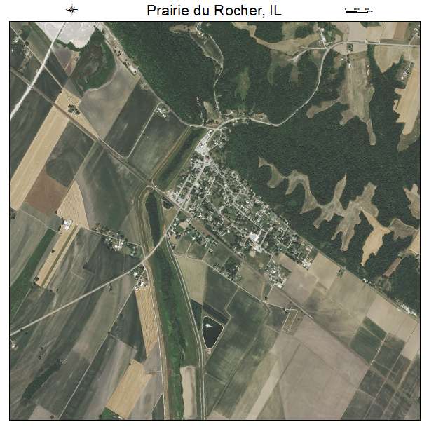 Prairie du Rocher, IL air photo map