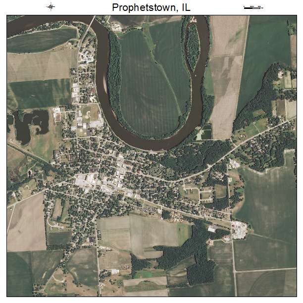 Prophetstown, IL air photo map
