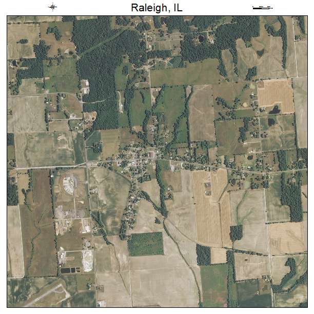 Raleigh, IL air photo map