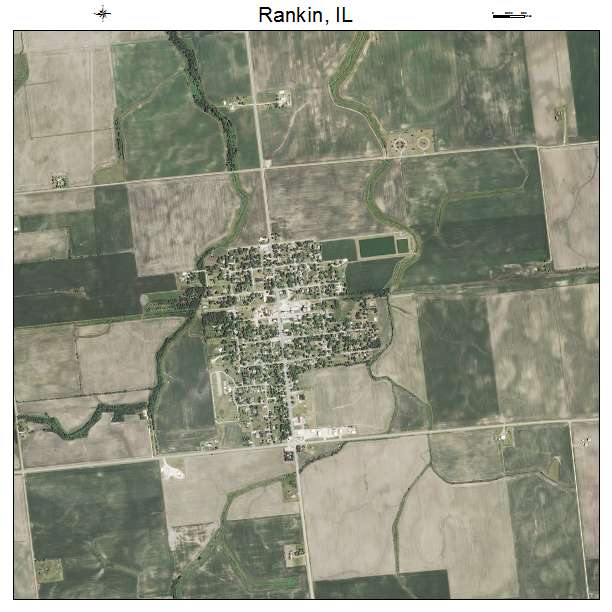 Rankin, IL air photo map