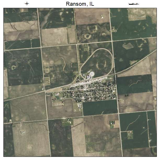 Ransom, IL air photo map