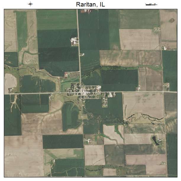 Raritan, IL air photo map