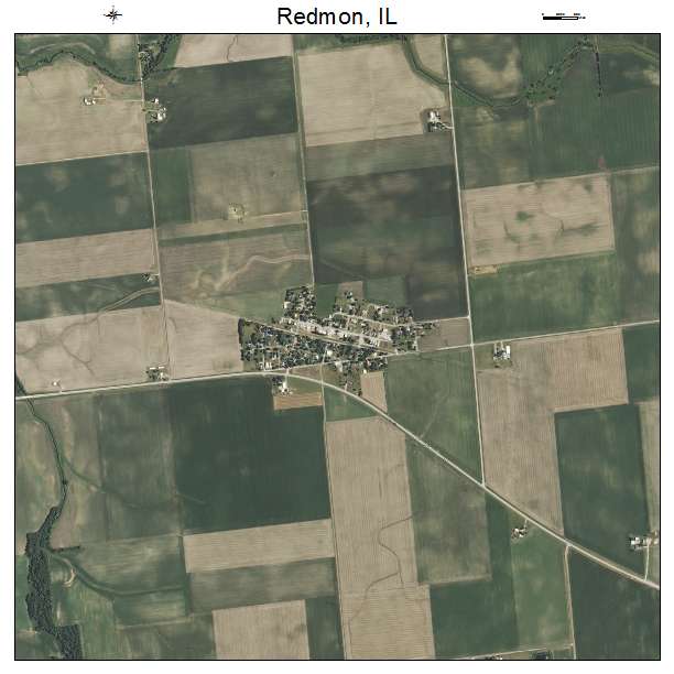 Redmon, IL air photo map